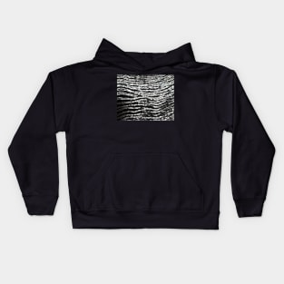 Silver and Black Kids Hoodie